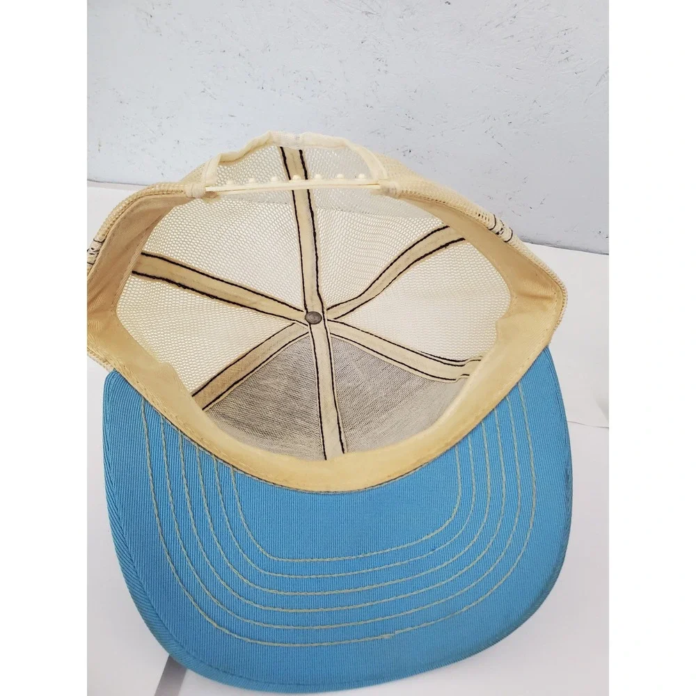 Vintage Billies Lounge Trucker Hat Navy Blue Snapback Mesh Cap Retro Bar Hat